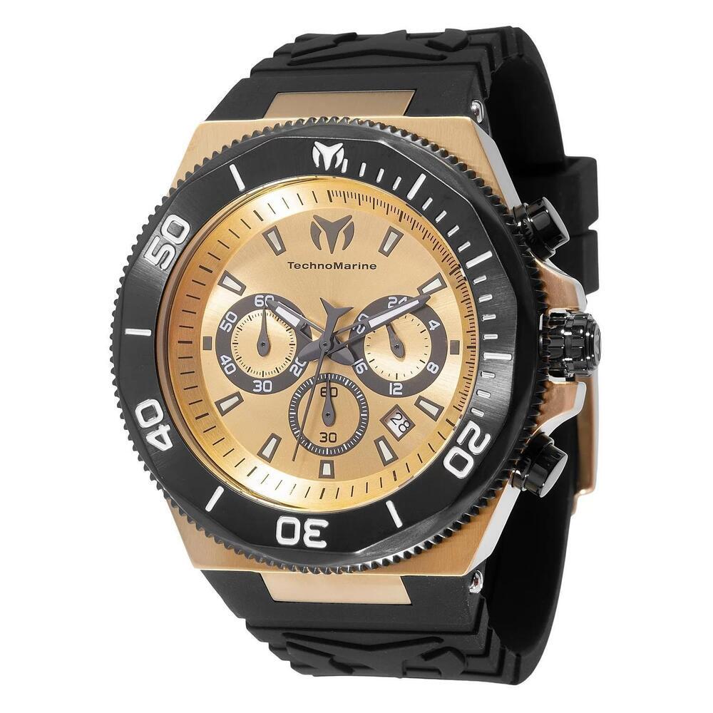 NWT TechnoMarine TM-224020 Manta | Chronograph | Gold | Men's Watch